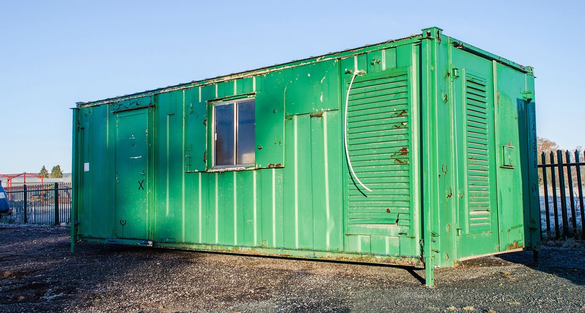 24' x 9' anti vandal steel welfare unit comprising; generator room, canteen area, drying room and - Image 2 of 11