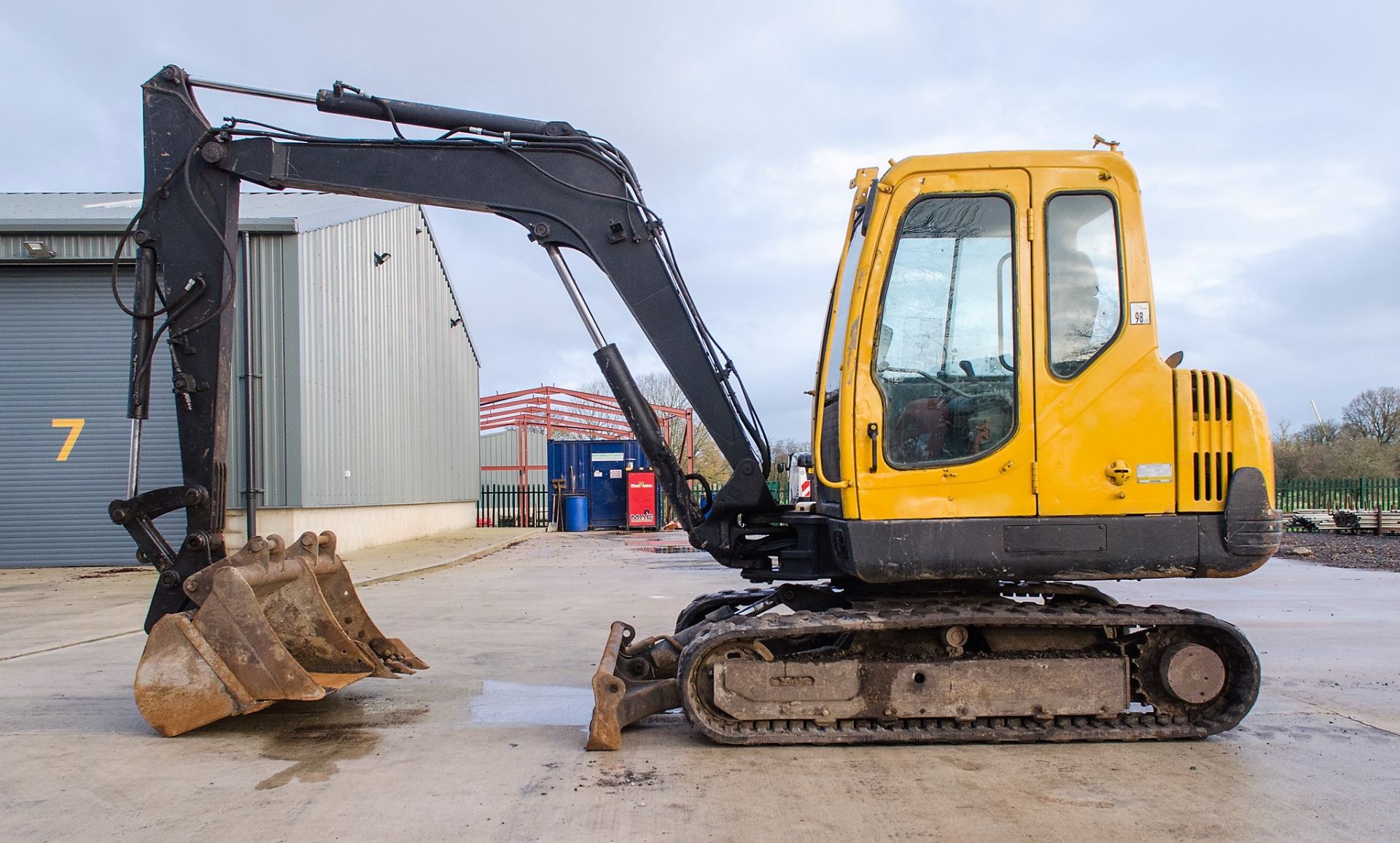 Volvo EC55B 5.5 tonne rubber tracked midi excavator Year: 2007 S/N: 35792 Recorded Hours: 6716 - Image 7 of 21