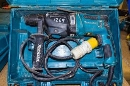 Makita HR2610 110v SDS rotary hammer drill c/w carry case 1410-8592