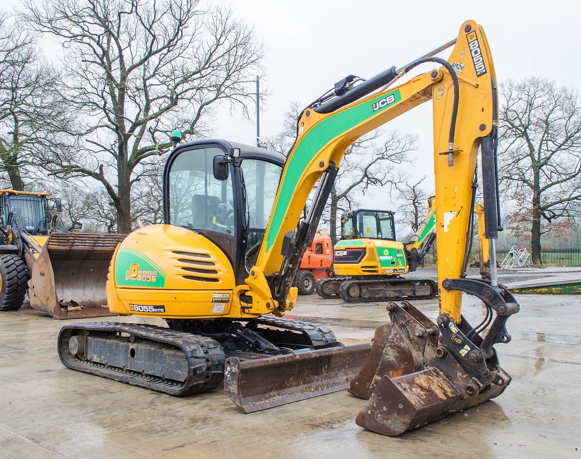 JCB 8055 RTS 5.5 tonne rubber tracked midi excavator Year: 2015 S/N: 2426200 Recorded hours: 2019 - Image 2 of 22