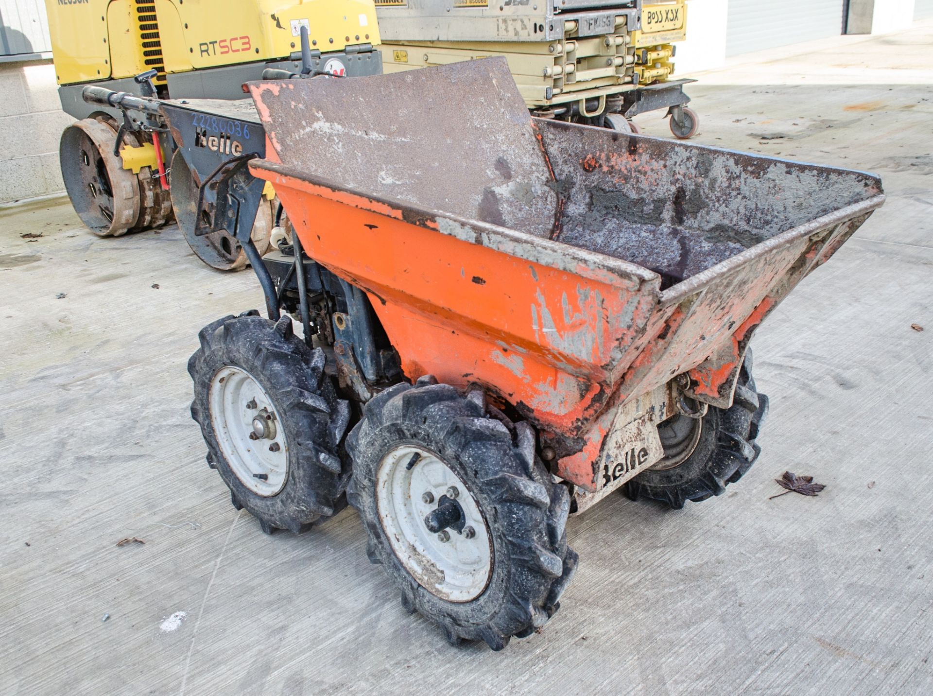 Belle BMD petrol driven walk behind powered barrow 22280036 - Image 2 of 7