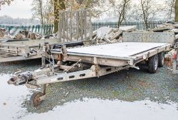 Indespension 16' x 7' tandem axle tilt bed trailer S/N: 115072