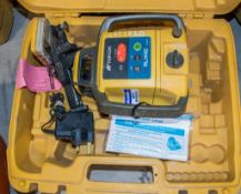 Topcon RL-H4C rotating laser level c/w LS-80L long range receiver, charger and carry case B022046