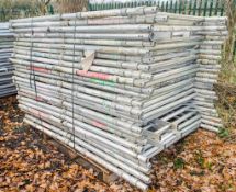 Pallet of 25 various aluminium scaffold tower end frames