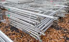 Pallet of 19 Eiger 500 aluminium scaffold tower end frames