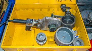 Rems 256320 110v pipe welding unit c/w 6 pipe sleeves and carry case 19BF0006