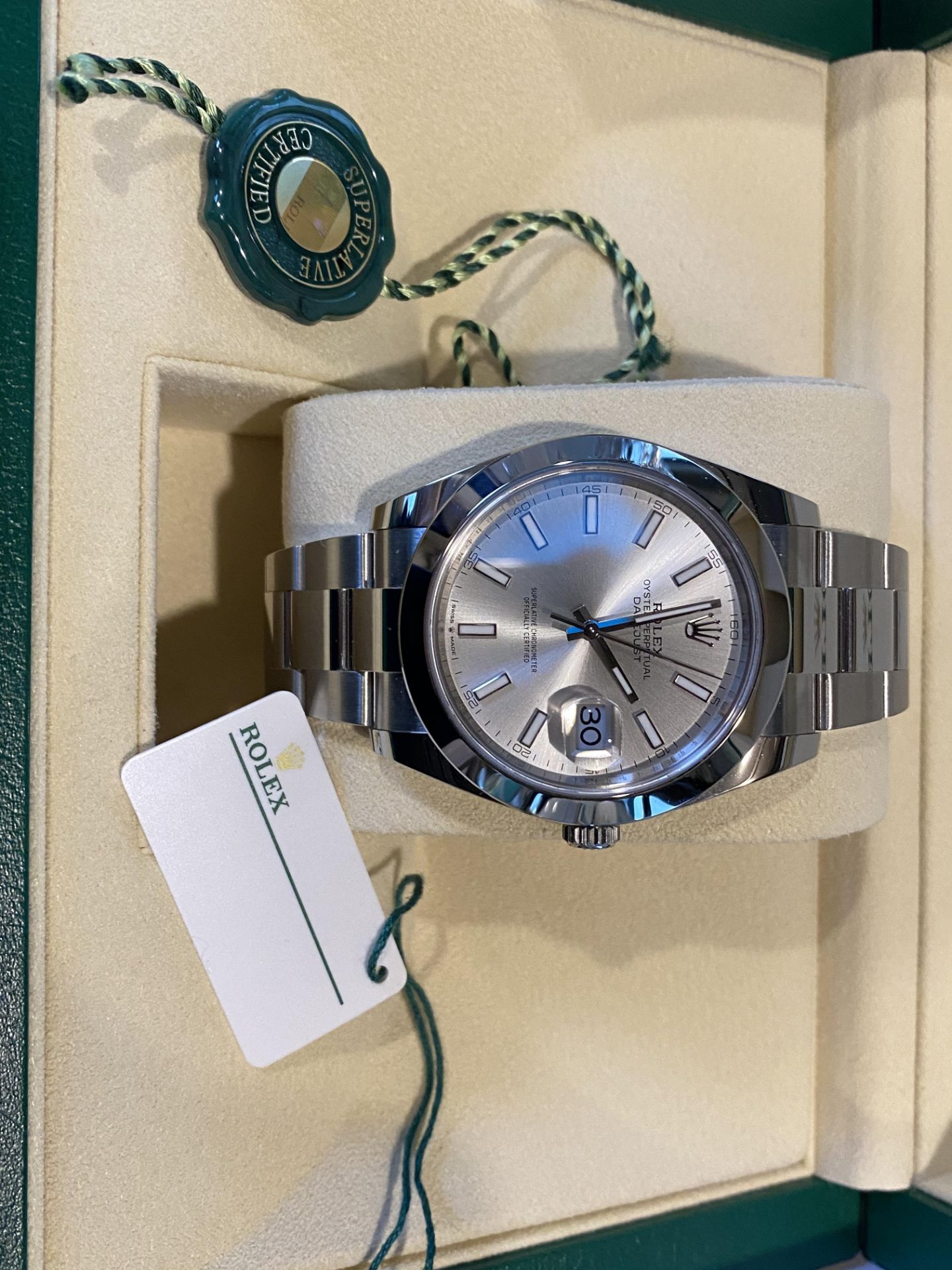 **ON SALE**Rolex Oyster Perpetual Date-Just 41mm ** 2020 ** UnWorn ** Silver Dial - Oyster Steel - - Image 14 of 14