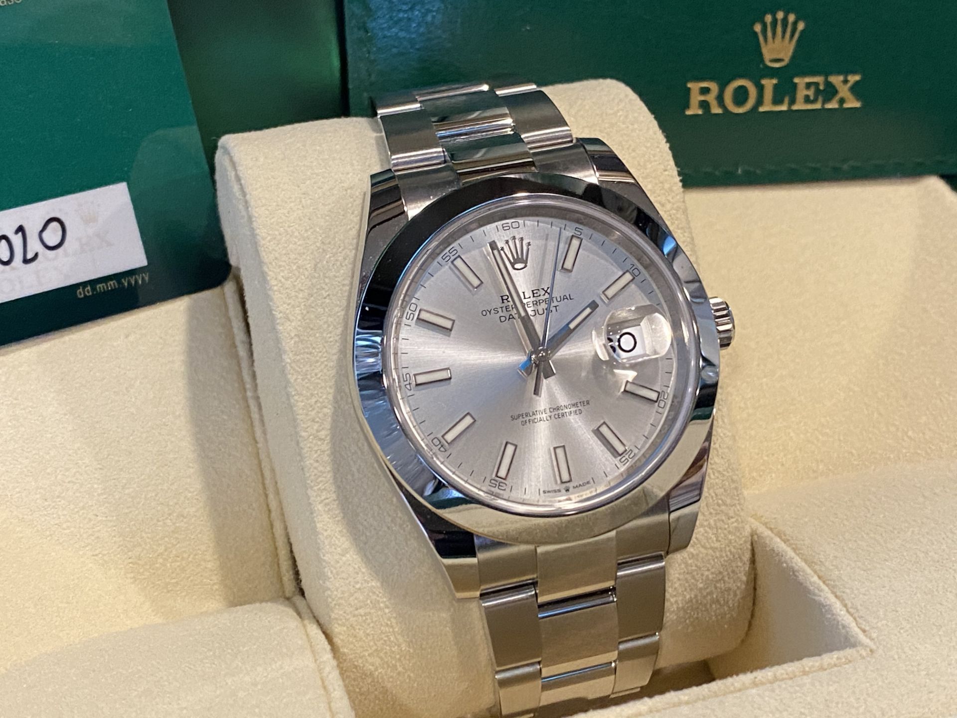 **ON SALE**Rolex Oyster Perpetual Date-Just 41mm ** 2020 ** UnWorn ** Silver Dial - Oyster Steel - - Image 6 of 14