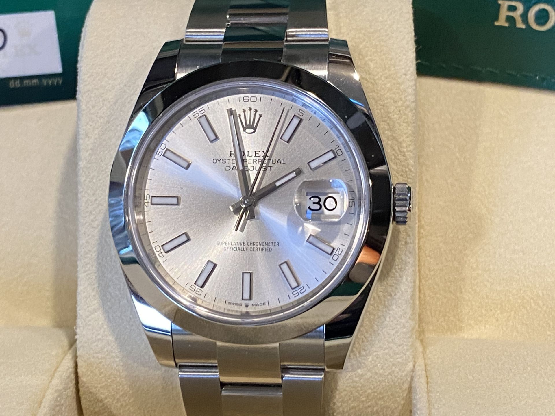 **ON SALE**Rolex Oyster Perpetual Date-Just 41mm ** 2020 ** UnWorn ** Silver Dial - Oyster Steel - - Image 12 of 14