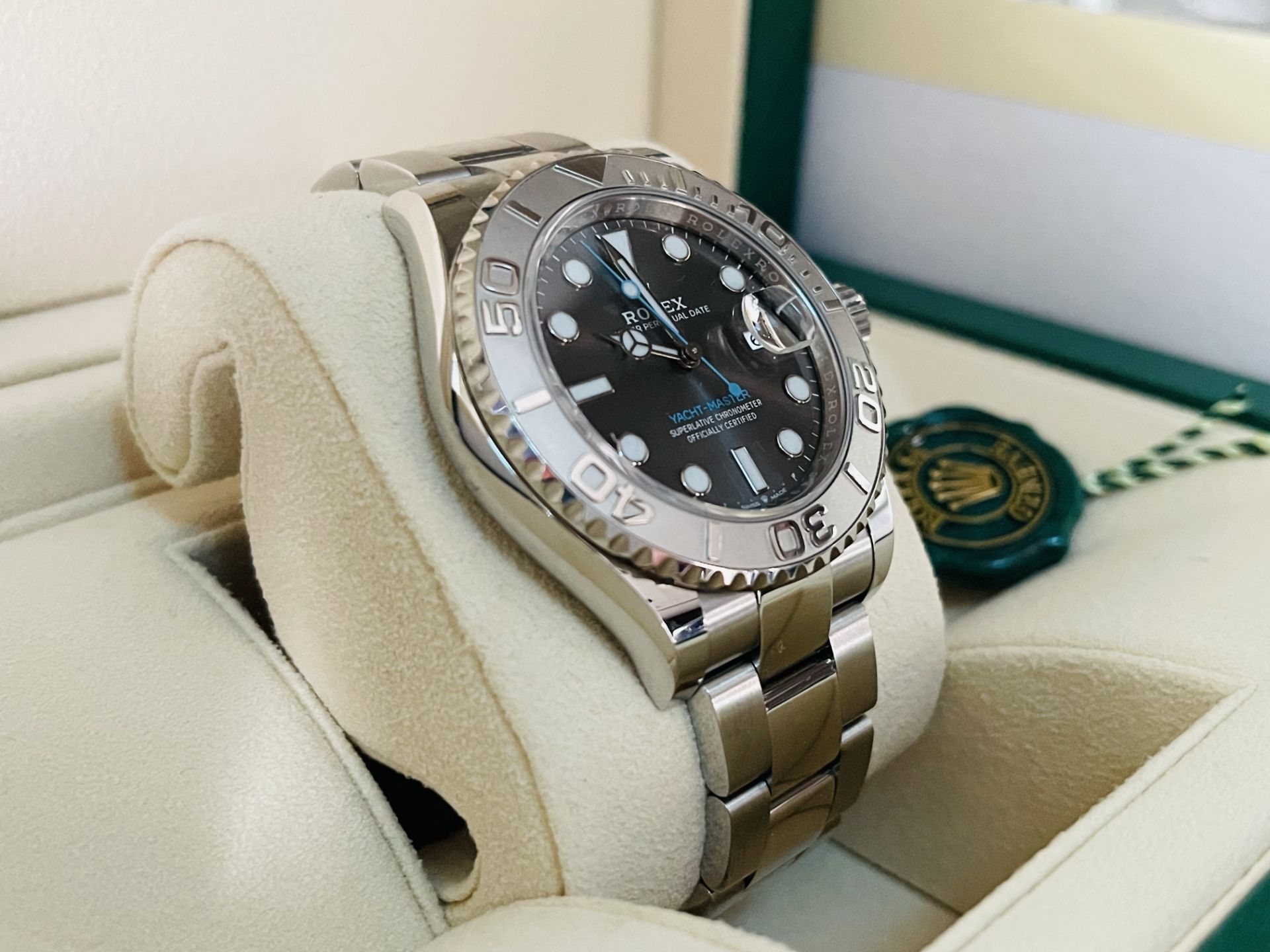 Rolex Yacht Master 40mm Oystersteel and platinum 2020 Year Slate Dial ** Full Set** - Image 15 of 18