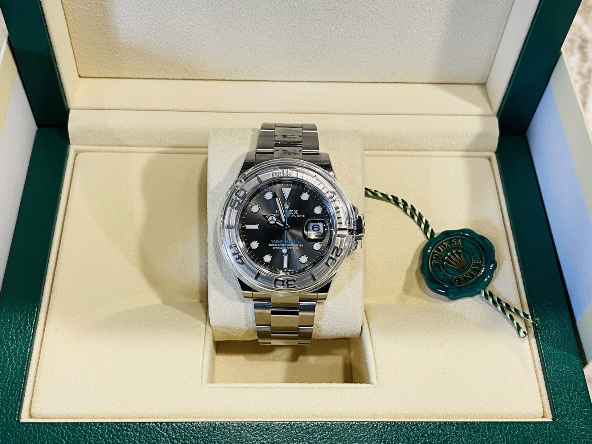 Rolex Yacht Master 40mm Oystersteel and platinum 2020 Year Slate Dial ** Full Set** - Image 5 of 18