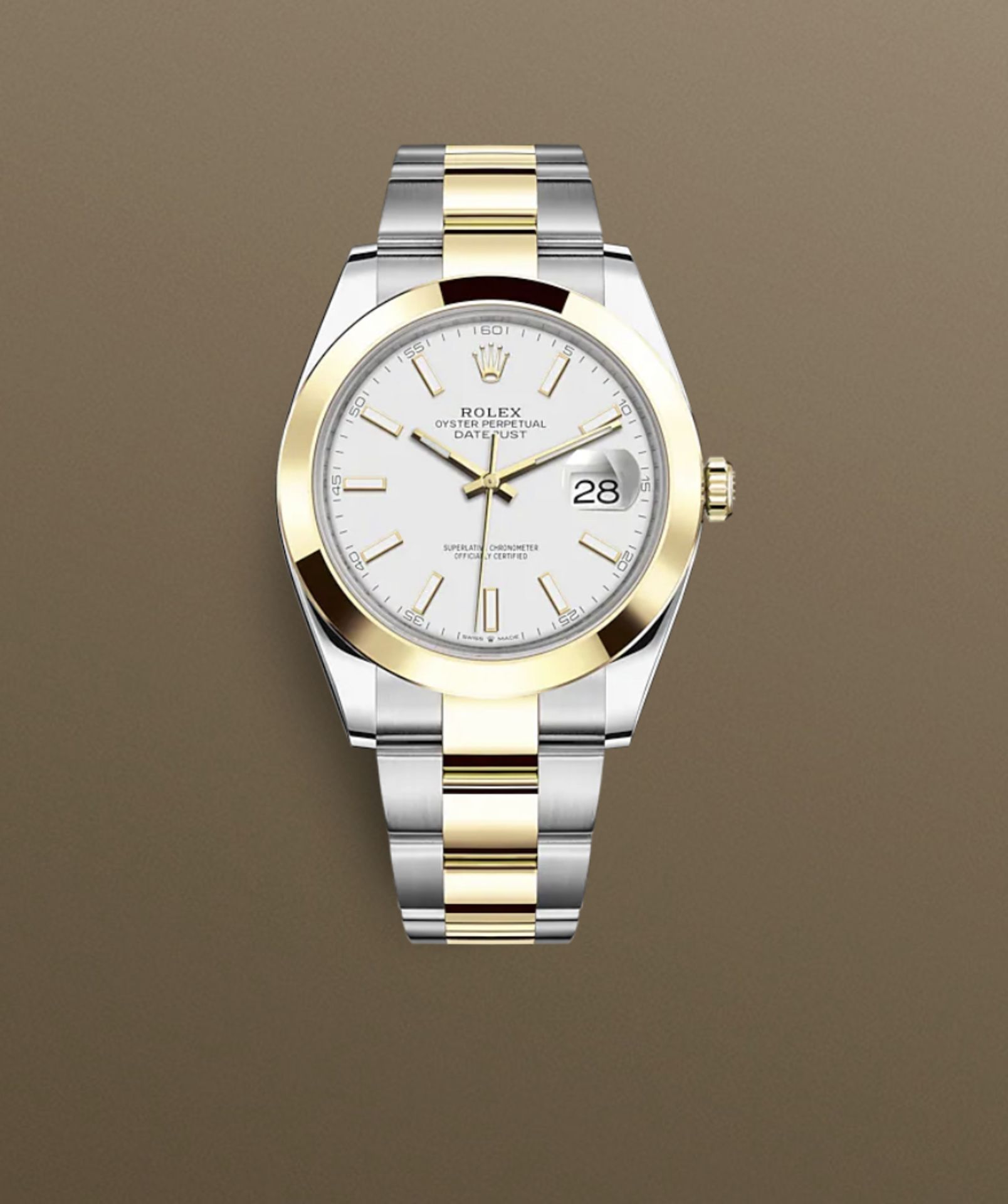 **BRAND NEW** Rolex Date-Just 41mm Oystersteel and Yellow Gold - White dial - Oyster Bracelet - Image 2 of 2