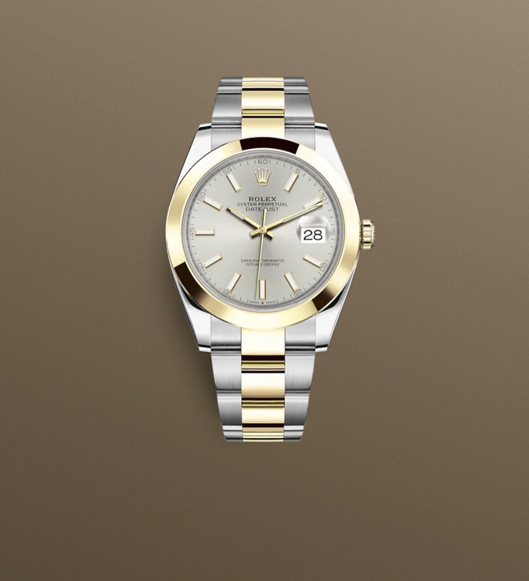 **BRAND NEW** Rolex Date-Just 41mm Oystersteel and Yellow Gold - Silver dial - Oyster Bracelet - Image 2 of 2