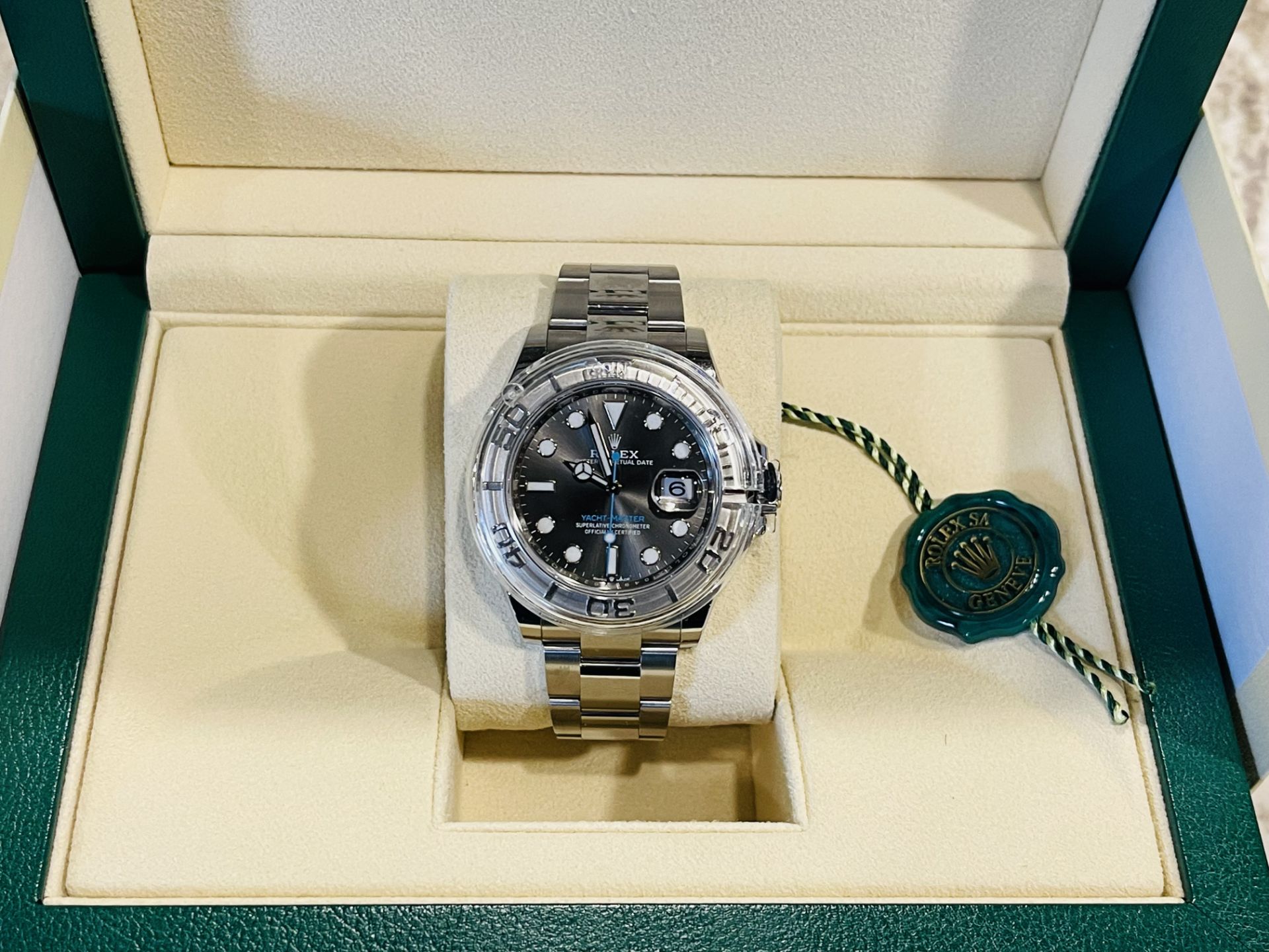 ** ON SALE ** Rolex Yacht Master 40mm Oystersteel and platinum 2020 Year Slate Dial ** Full Set** - Bild 10 aus 18