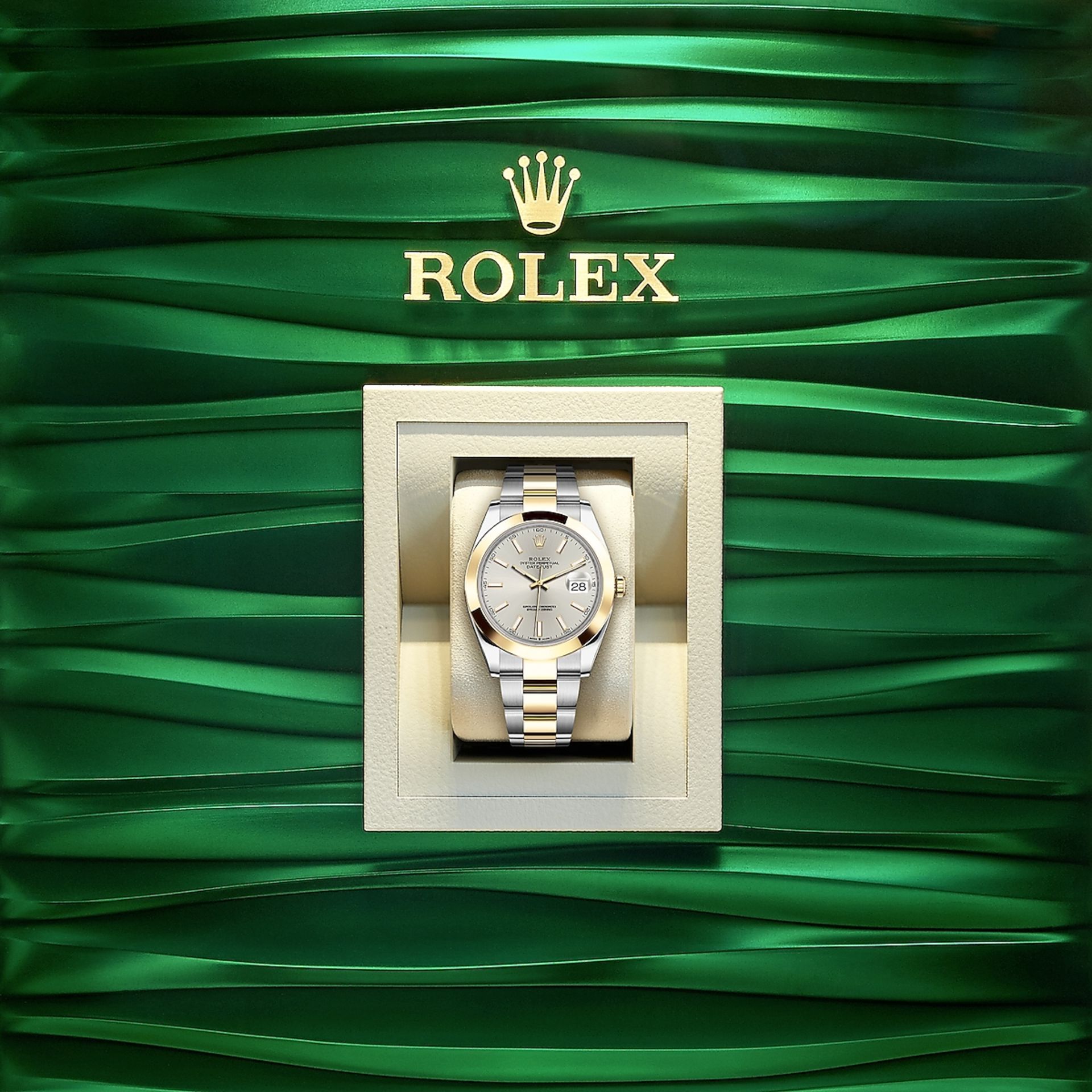 **BRAND NEW** Rolex Date-Just 41mm Oystersteel and Yellow Gold - Silver dial - Oyster Bracelet