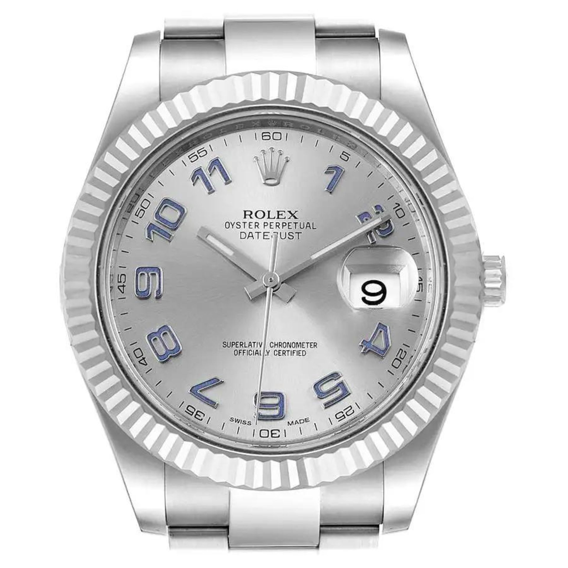 ** ON SALE ** Rolex Date-Just 41mm White Gold And Oystersteel 2018 **Full Set ** - Image 2 of 8