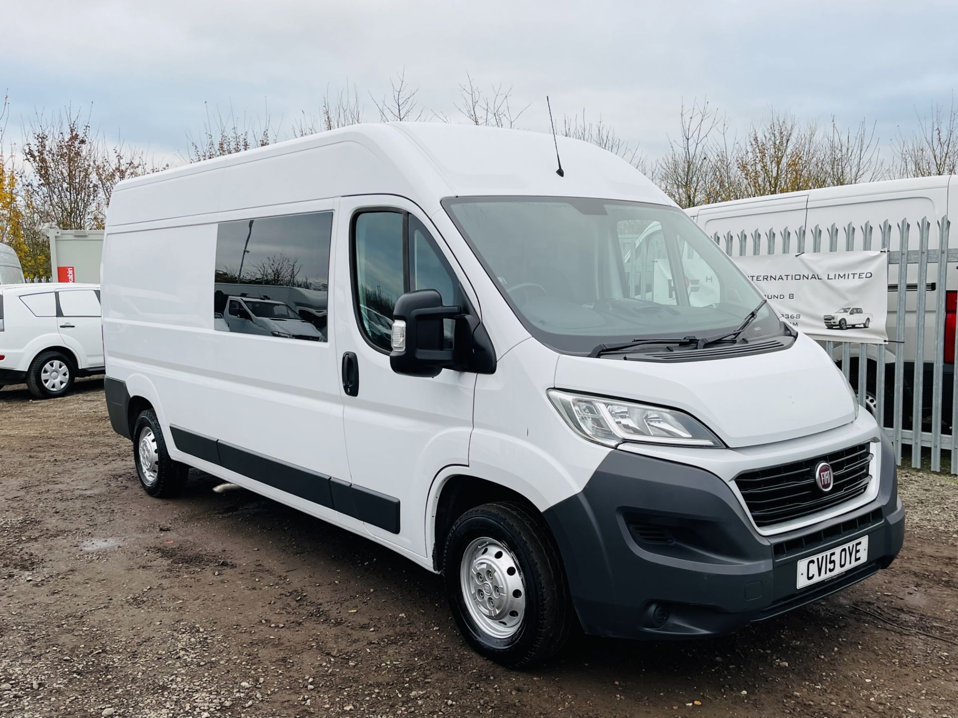 Fiat Ducato 2.3 MultiJet 35 L3 H2 2015 '15 Reg' Crew Van - 6 Seats - No Vat Save 20%