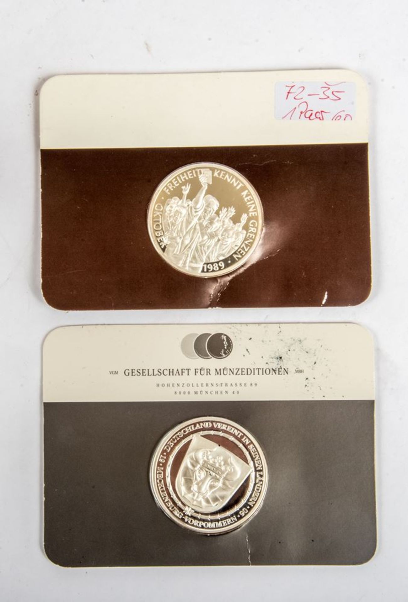 Zwei Medaillen Deutsche Einheit- Deutsche Freiheit