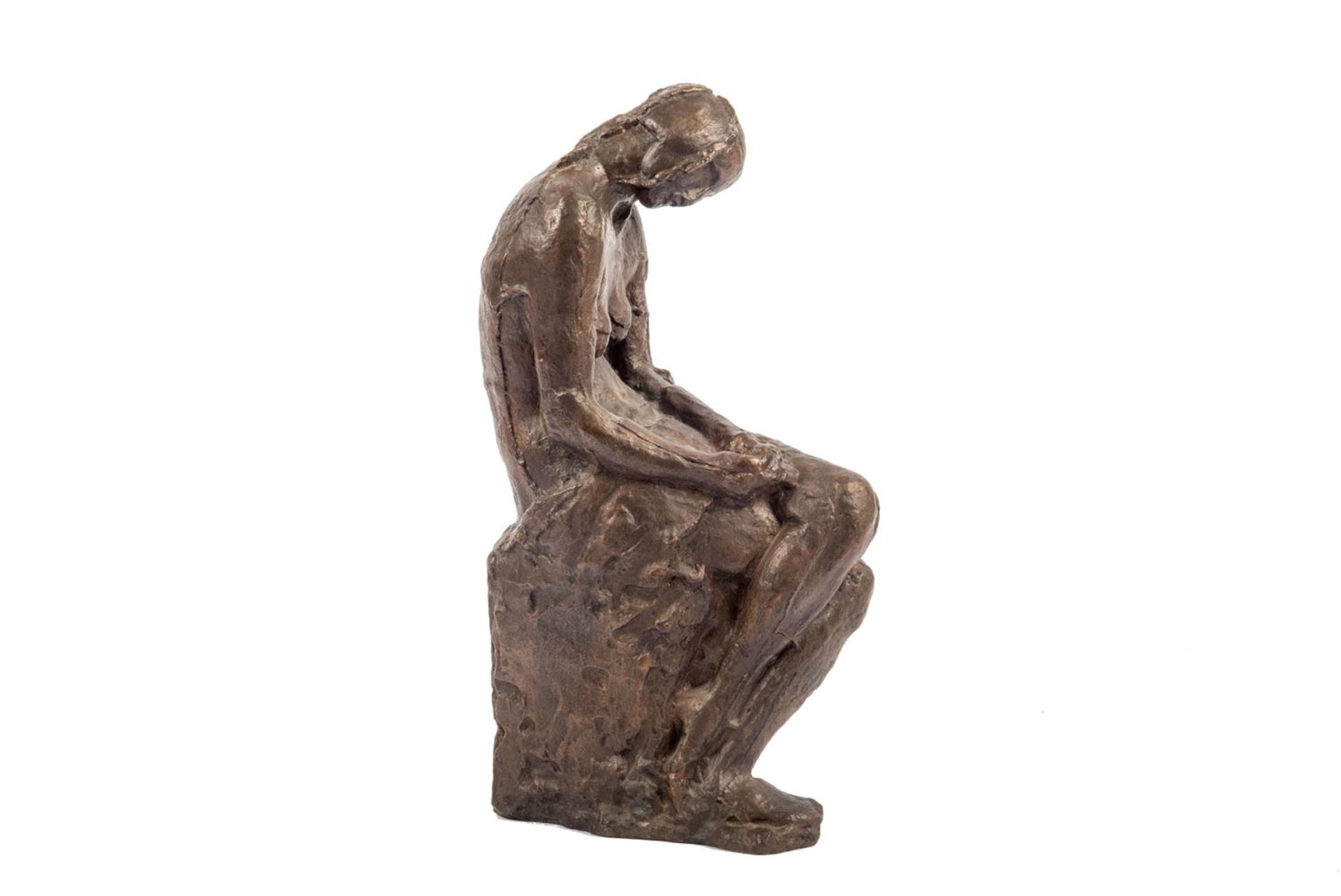 Abbo, Jussuf (1888 - 1953)“Von morgens bis Mitternacht auf dem Berg Tabor”Bronze (1919). 1 von 3