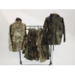 British Army, Royal Navy and German military camouflage jackets