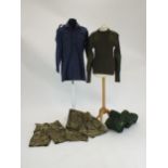 Surplus uniform and towels