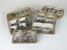 Real Photographic stereoscope cards, including military