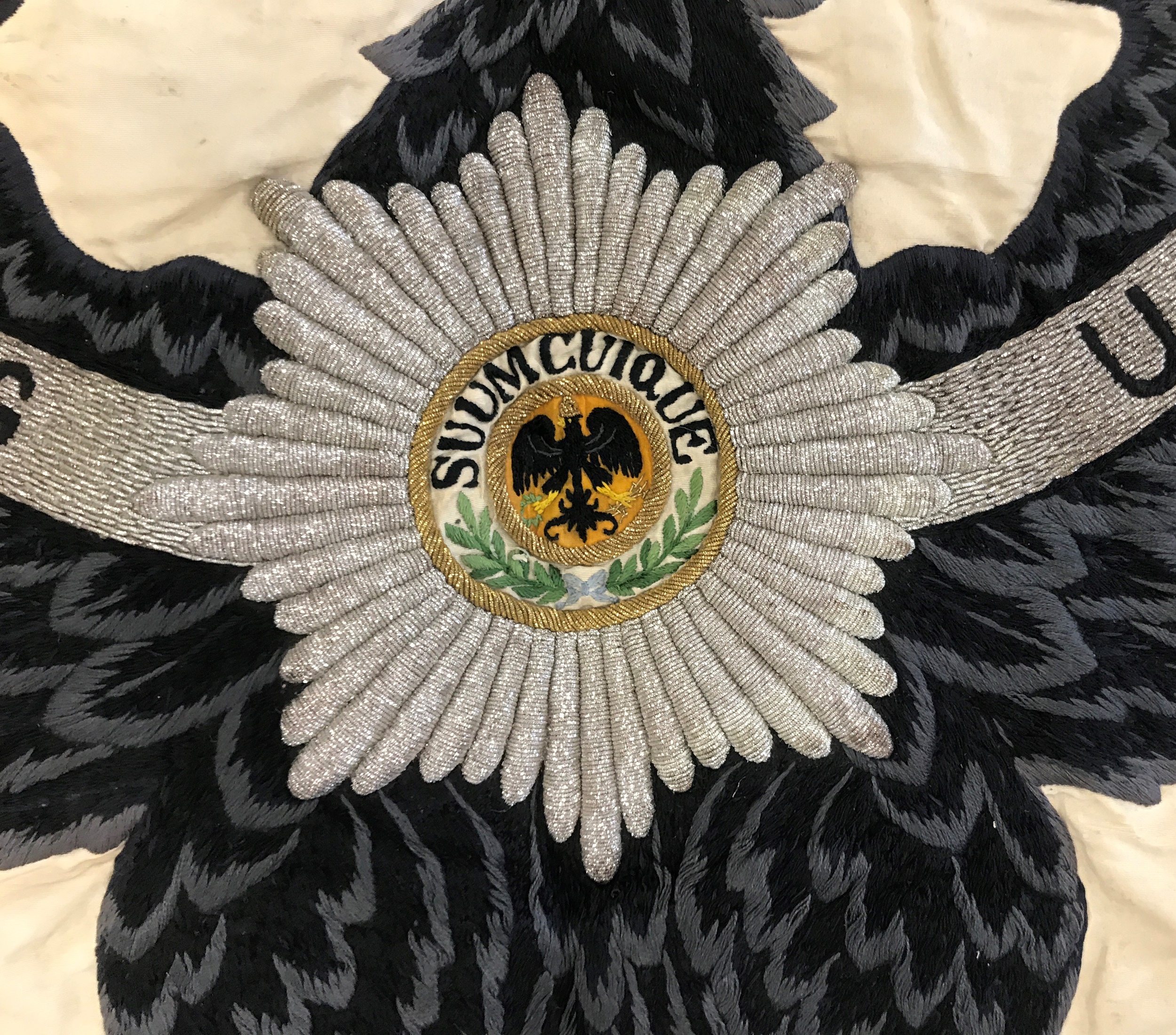 Prussian Veteran's Association banner, Order of the Black Eagle early 20th century the rectangular - Image 5 of 7