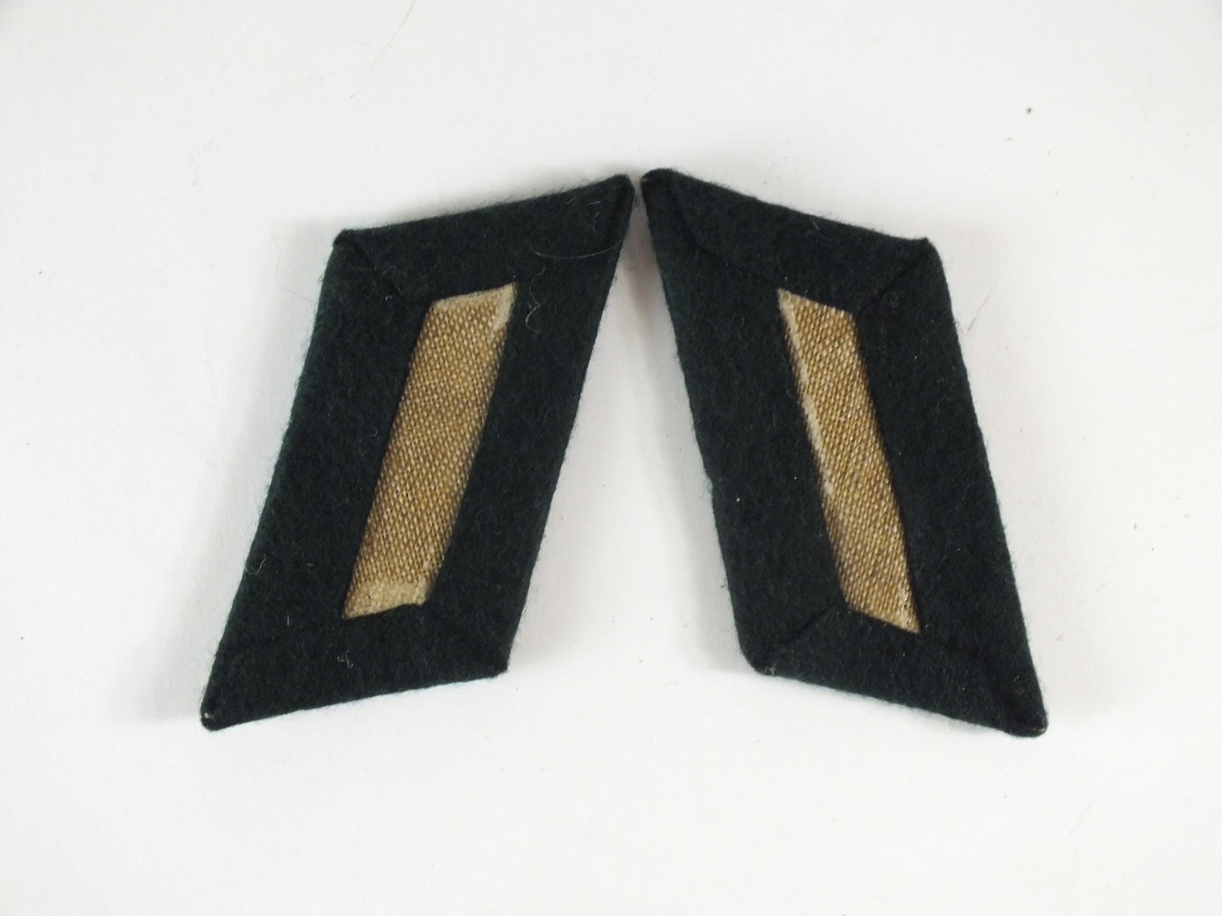 A pair of WW2 German Smoke Troop Officer's collar tabs - Image 2 of 2