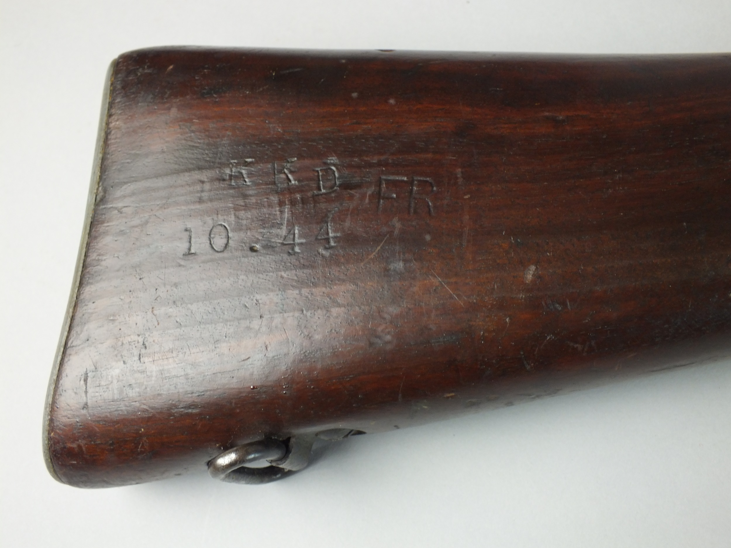 A Lee Enfield No 4 mark I*.303 rifle, circa 1942, converted to a .410 shotgun - Image 2 of 5