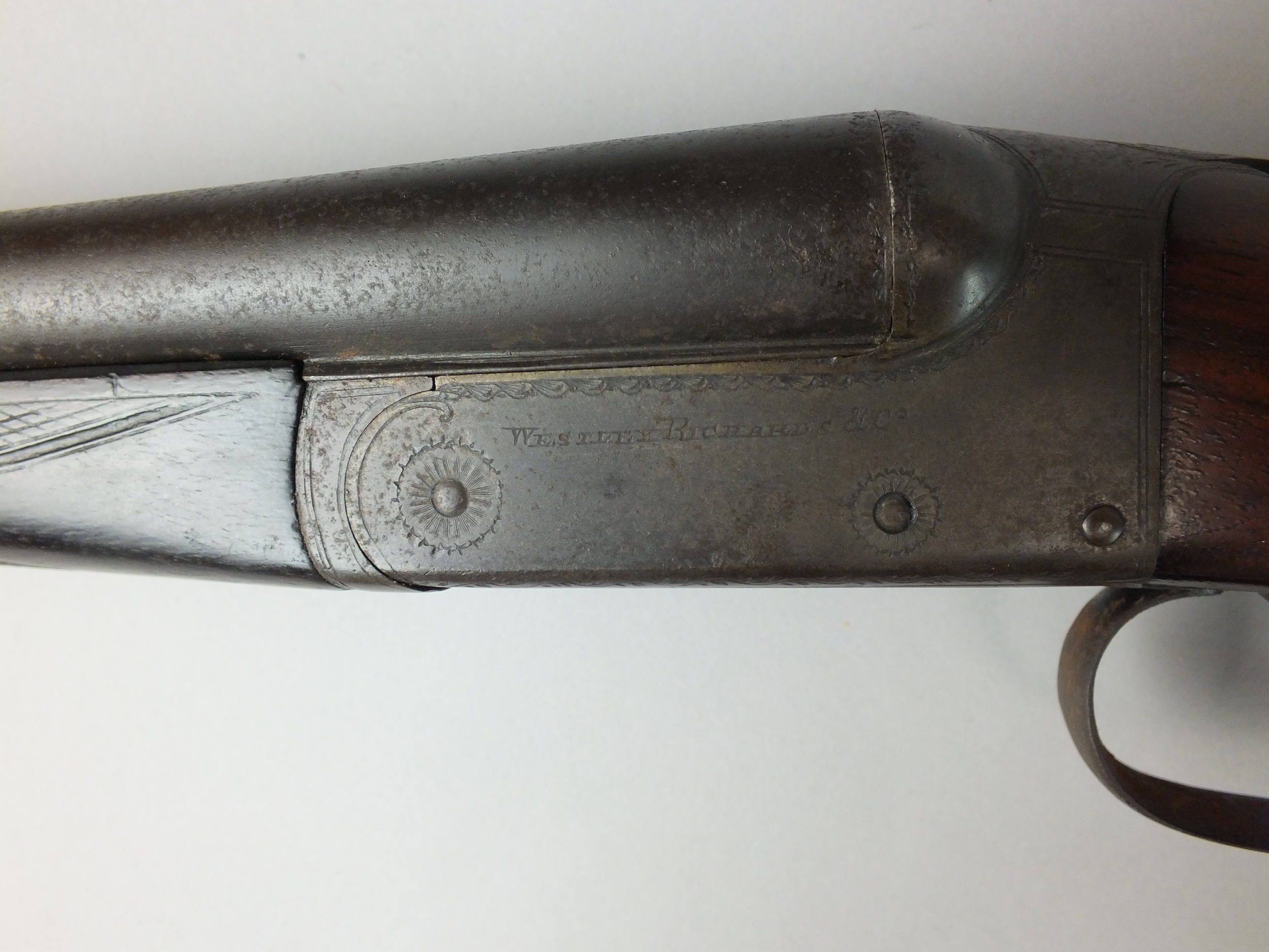 A Westley-Richards .410 side-by-side shotgun, 27" barrels, serial number 9063. RELEVANT SHOTGUN - Image 2 of 3