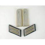 Set of German Third Reich Signals collar tabs and shoulder boards