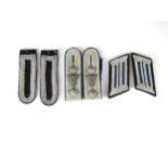 Third Reich German Army TSD shoulder boards and collar tabs