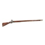 A reproduction Brown Bess flintlock musket