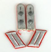 Set of German Artillery collar tabs and shoulder boards