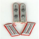 Set of German Artillery collar tabs and shoulder boards