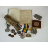 Miscellaneous assortment of medals and militaria