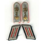 German Artillery Officer's shoulder boards and collar tabs