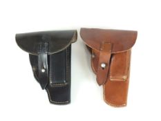 Two German pistol holsters, WW2