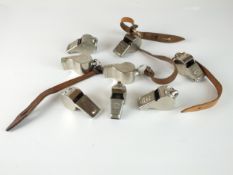 Group of Acme Thunderer whistles