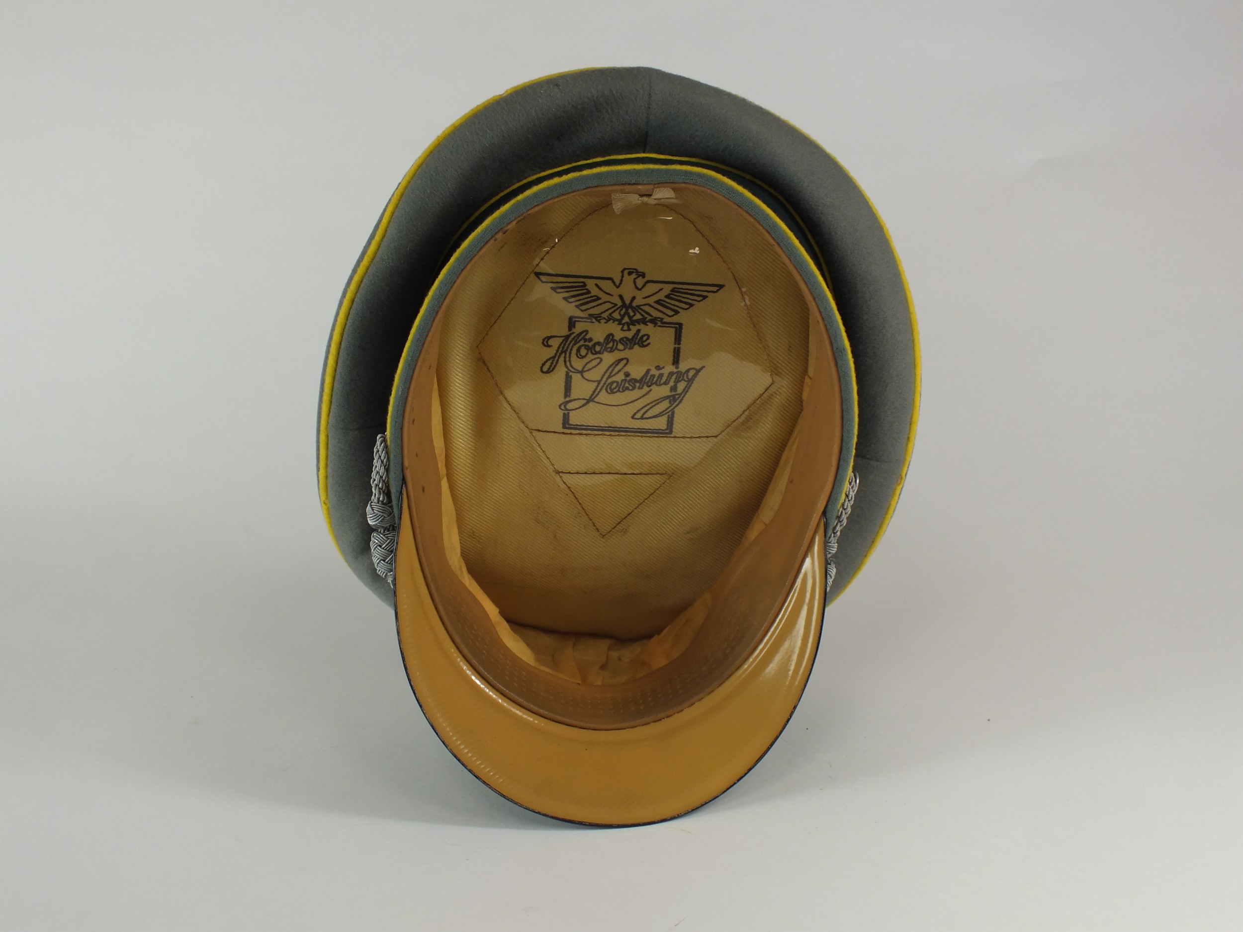 A German Second World War Heer (Army) Signal Officer's visor cap - Image 4 of 7