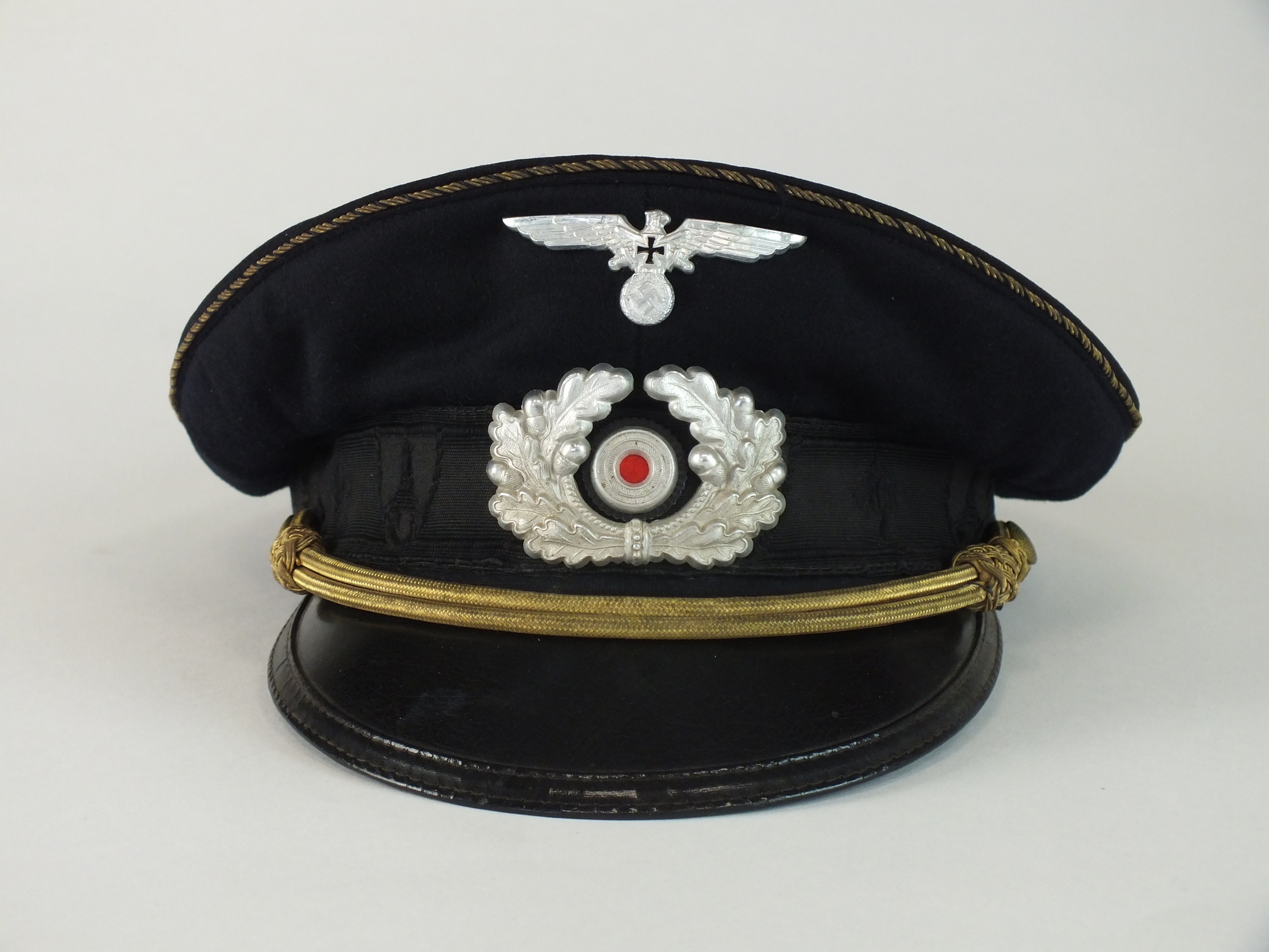 A rare German Third Reich visor for a Kreisführer of the NS-Reichskriegerbund