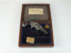 A rare Remington-Smoot #1 New Model .30 rimfire short calibre revolver circa 1870s the early type