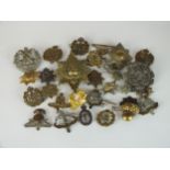 A collection of 30 assorted army badges etc