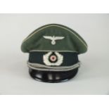 A German Third Reich Infantry Officer's peaked visor cap