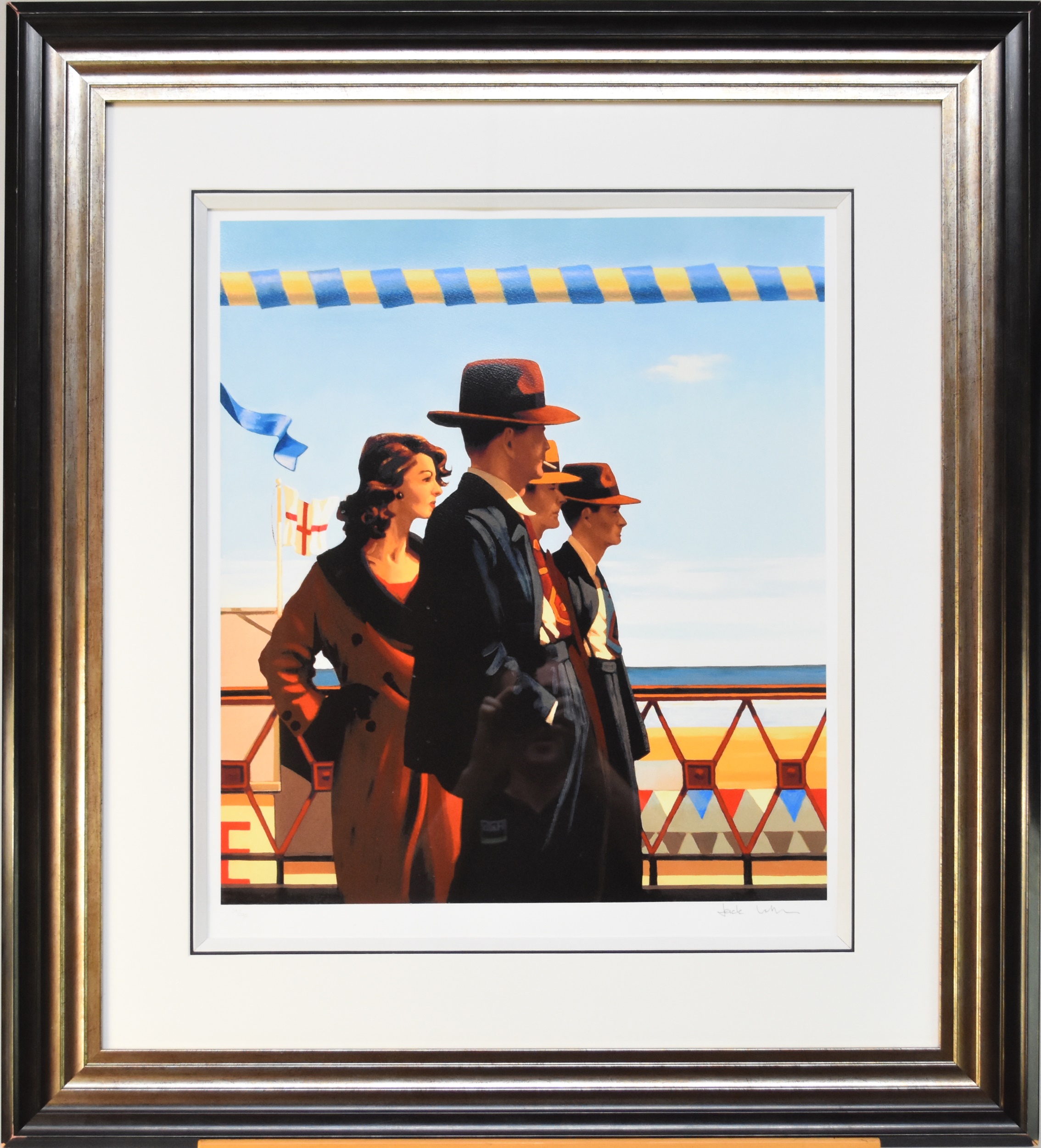 Jack Vettriano (b.1951) Defenders of Virtue, Giclee print, signed lower right, numbered 34/295, - Image 2 of 4