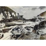 Terry McGlynn (British 1903-1973) Porthclais, signed lower right, watercolour, measurements 36 x
