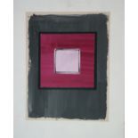 George Holt (British 1924-2005), Four Mixed Media Abstract Works with square forms, mixed media on