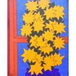 British School (20th Century) Window Blooming, 1991, monogramed 'RA' lower left, oil on canvas,