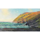 Charles Auty (1856-1936) Fleshwick Bay, Isle of Man, signed lower left and titled verso,