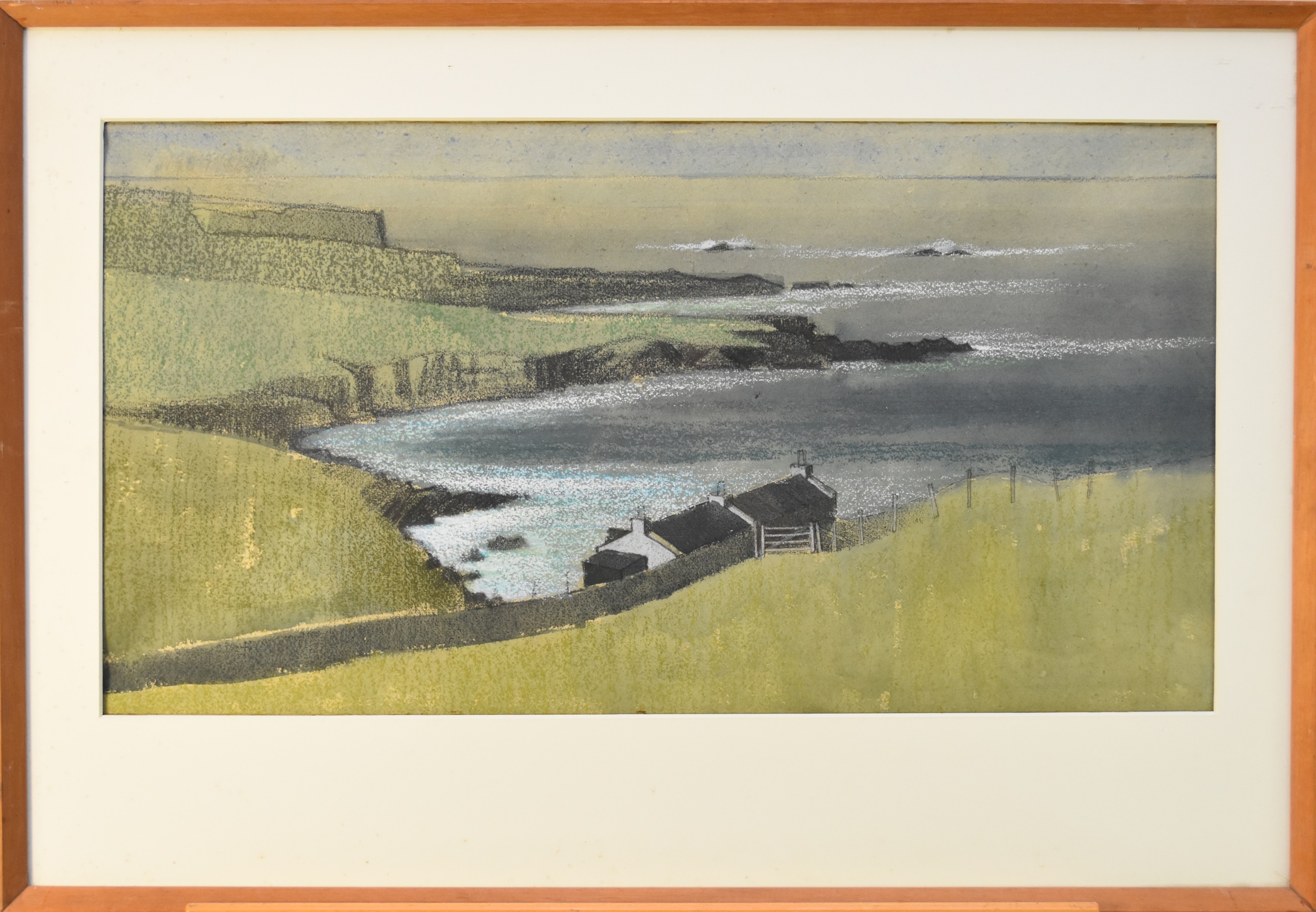 Nicholas Barnham (Scottish b.1939) Cullinoe Landscape, signed verso, pastel and watercolour, - Image 5 of 7